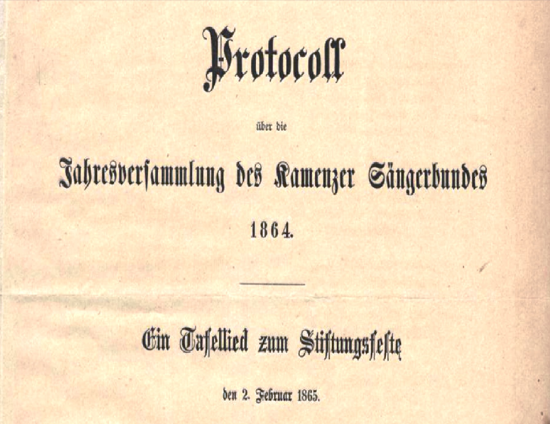 Familienforschung Kamenz/ Sachsen: Kamenzer Sängerbund.