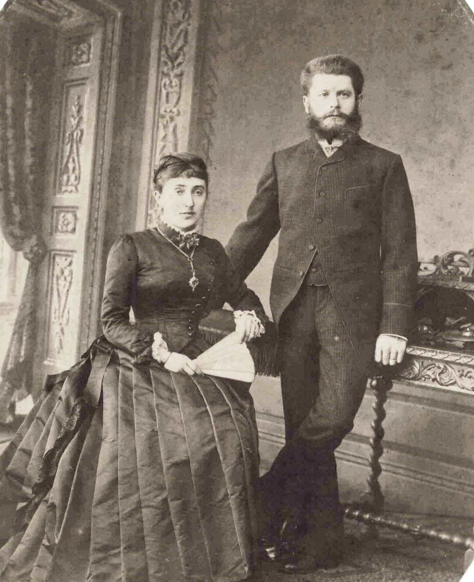 Familienforschung Oberlausitz: Stadrat Gustav Schneider und Emma Amalia geb. Meltzer, Kamenz.